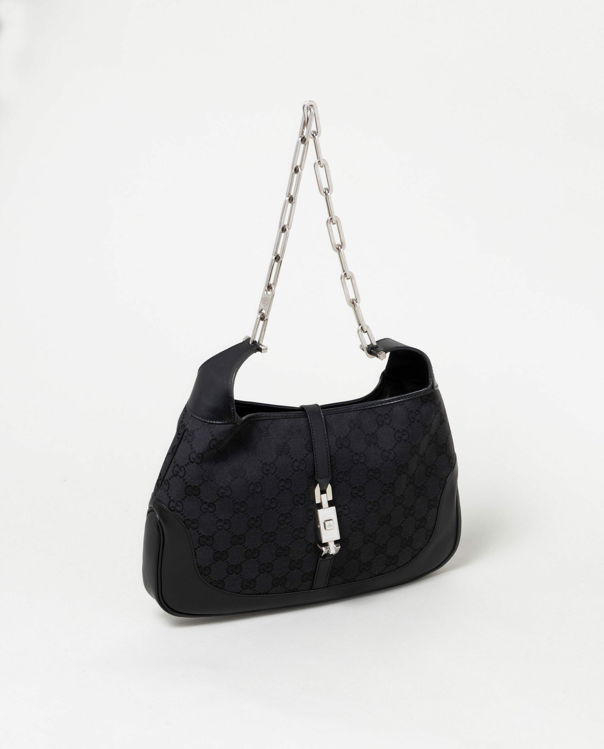 Gucci Canvas Chain Jackie Bag