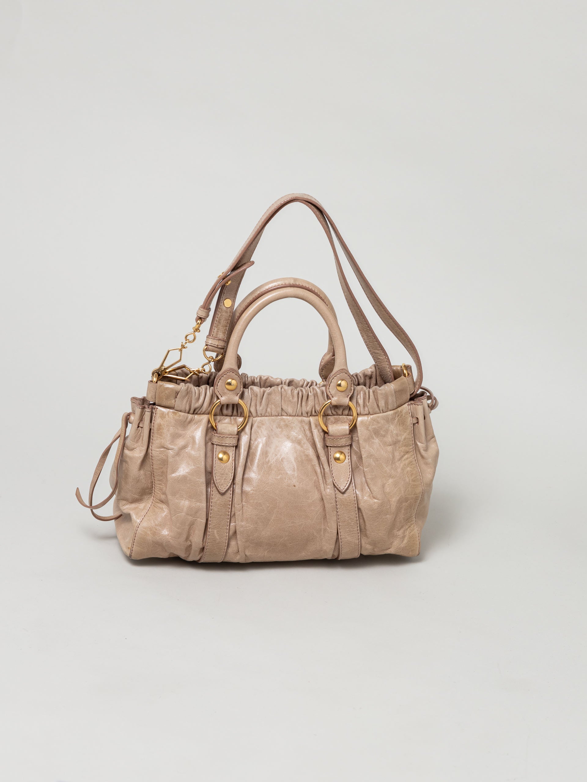Miu Miu Vitello Leather Shoulder Bag