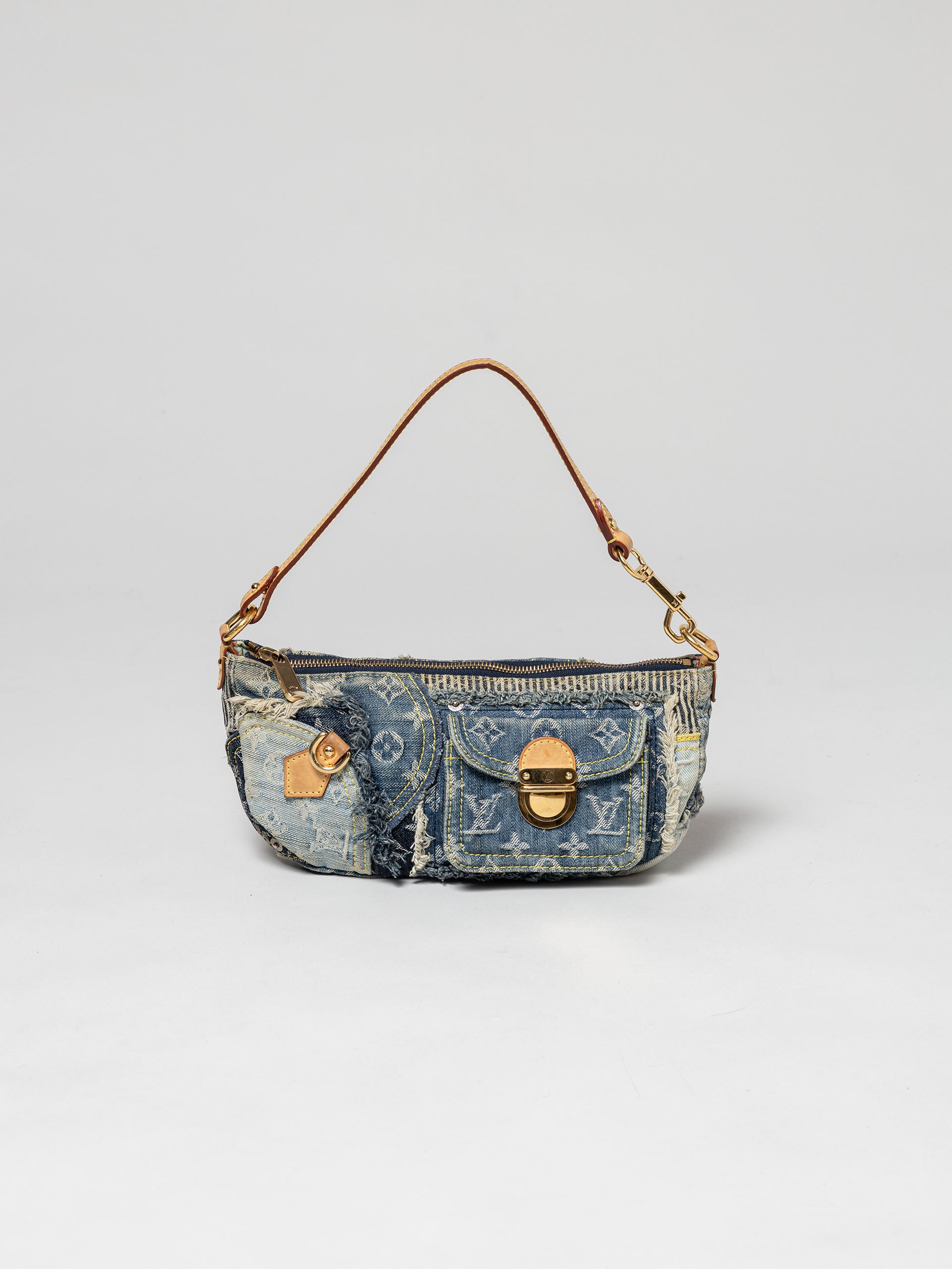 Louis Vuitton Denim Patchwork Bag