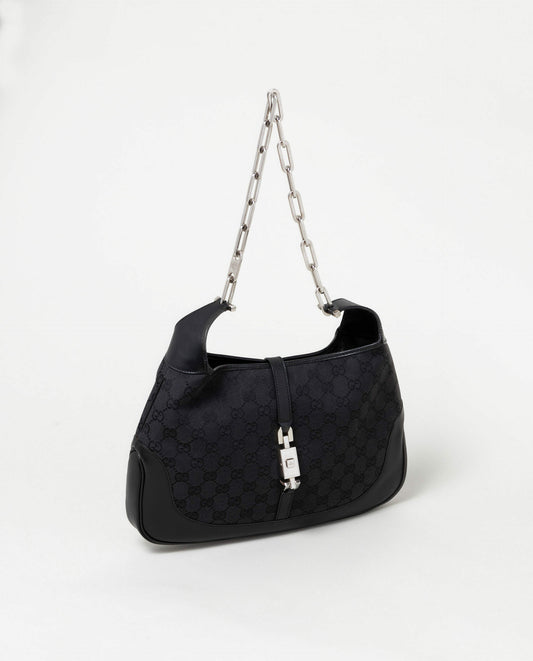 Gucci Canvas Chain Jackie Bag