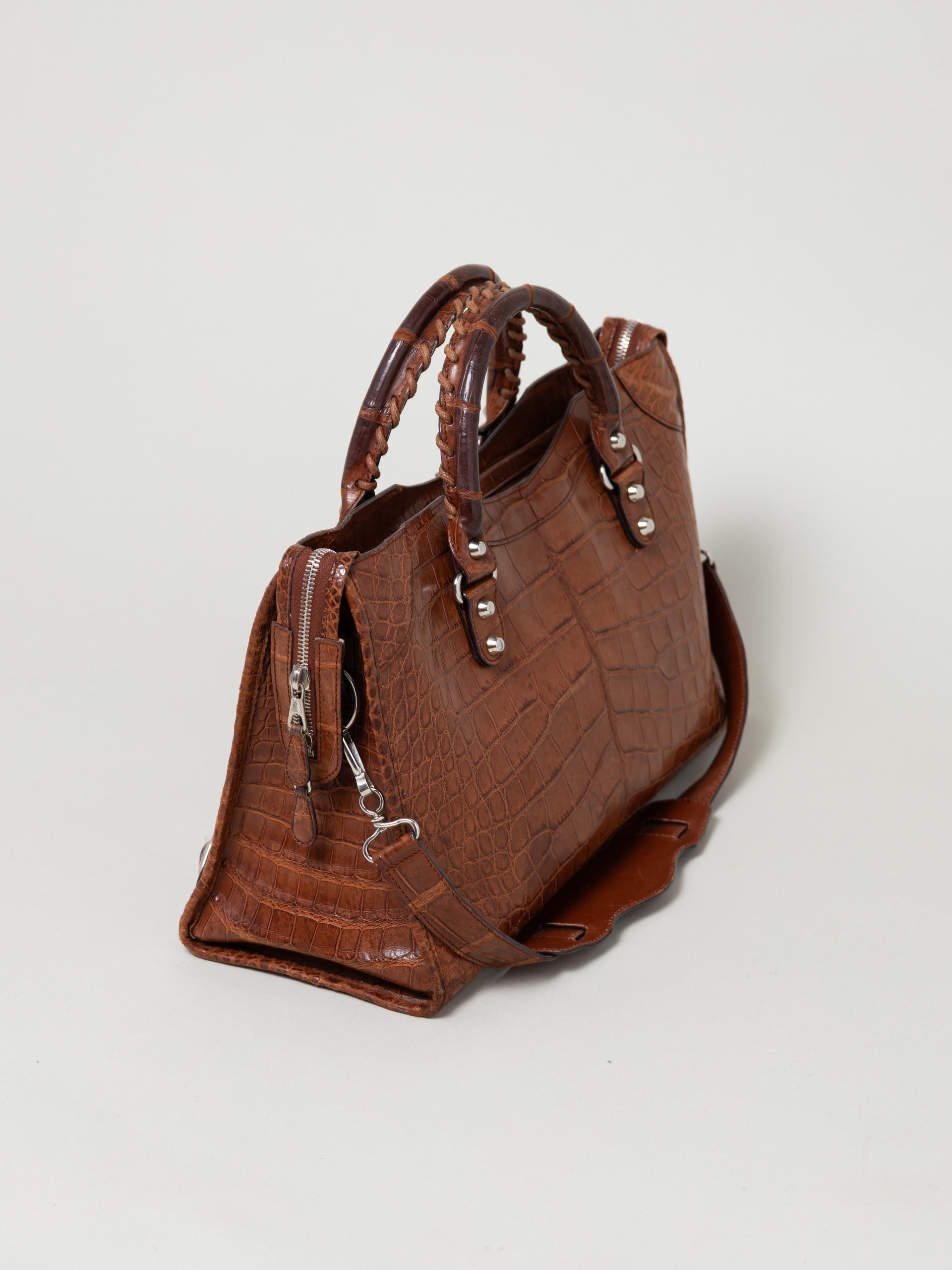 Balenciaga Rare 2000s Balenciaga City Alligator Bag