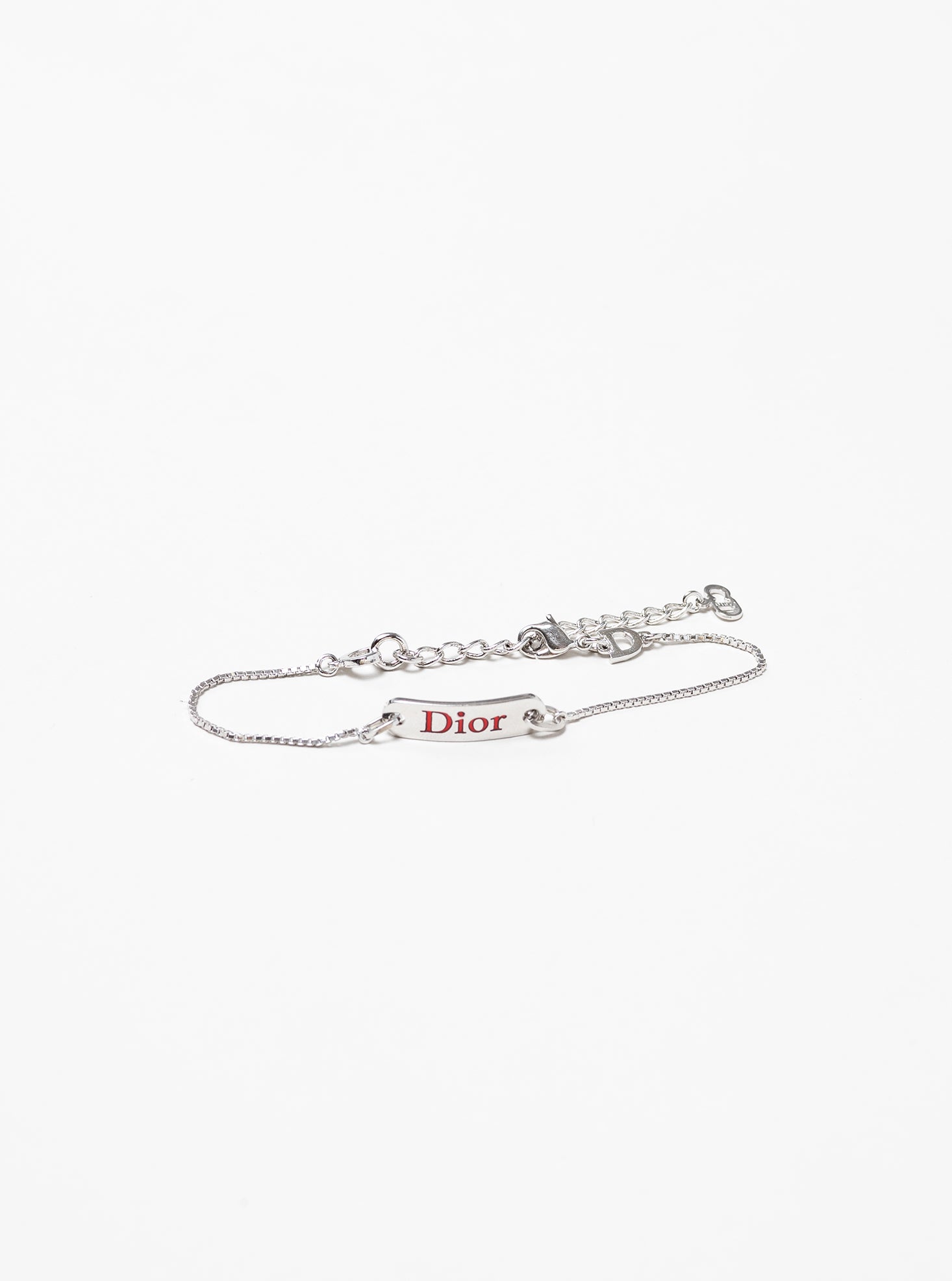 Dior Silver Red Bracelet