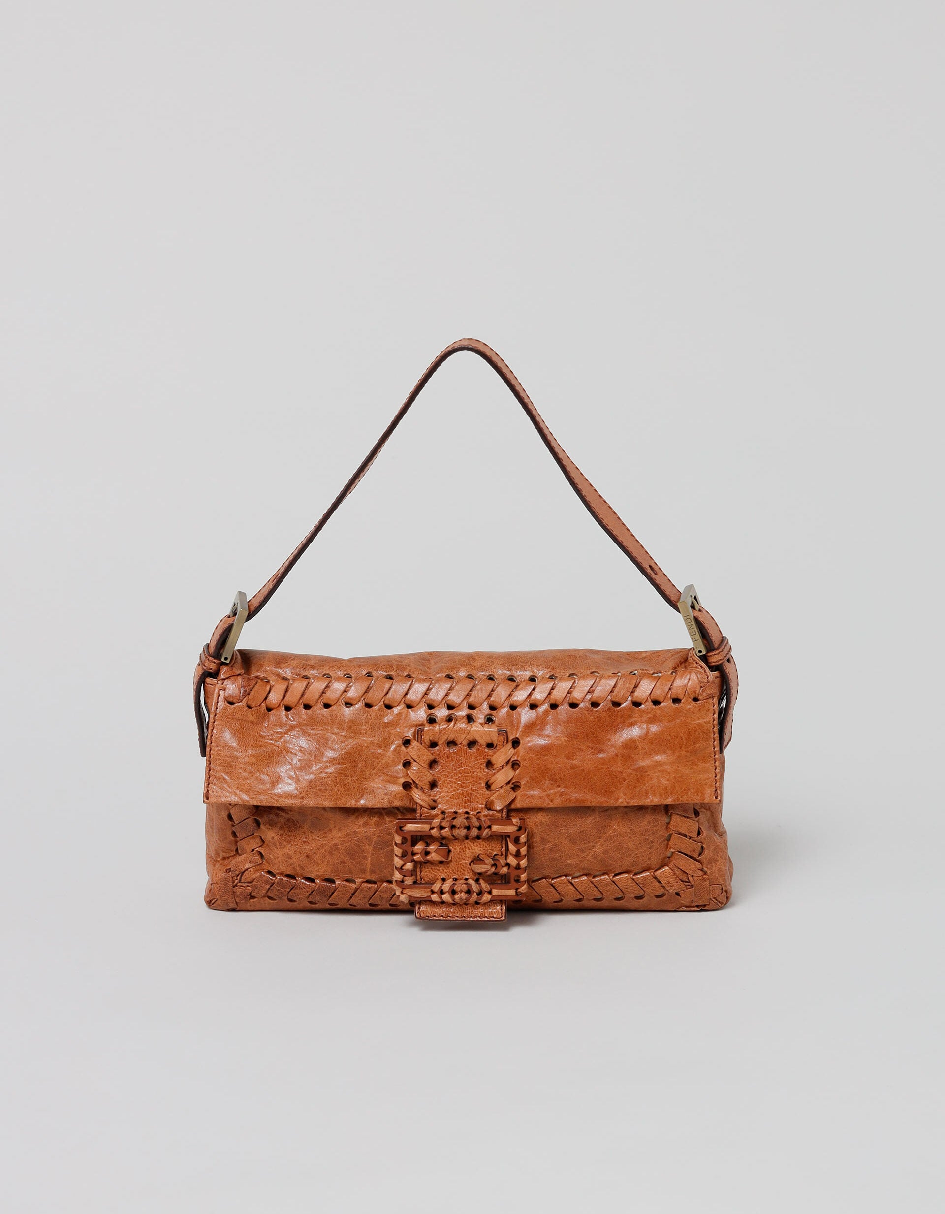 Fendi Rare Fendi Baguette Leather Bag