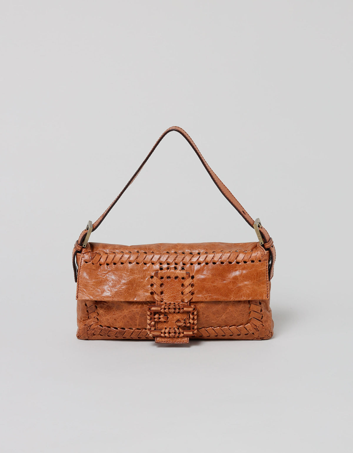 Fendi Rare Fendi Baguette Leather Bag