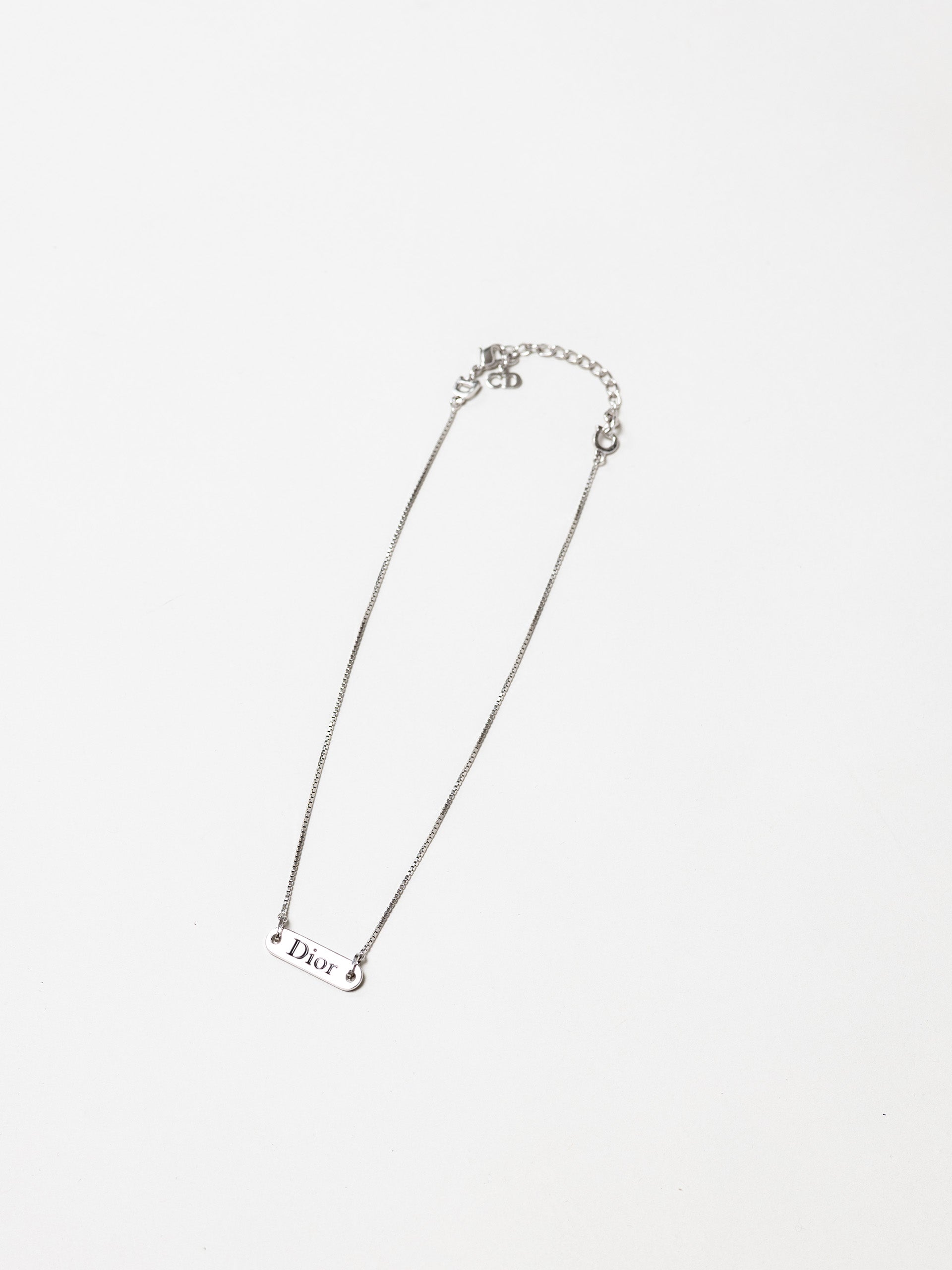 Dior Silver Red Necklace