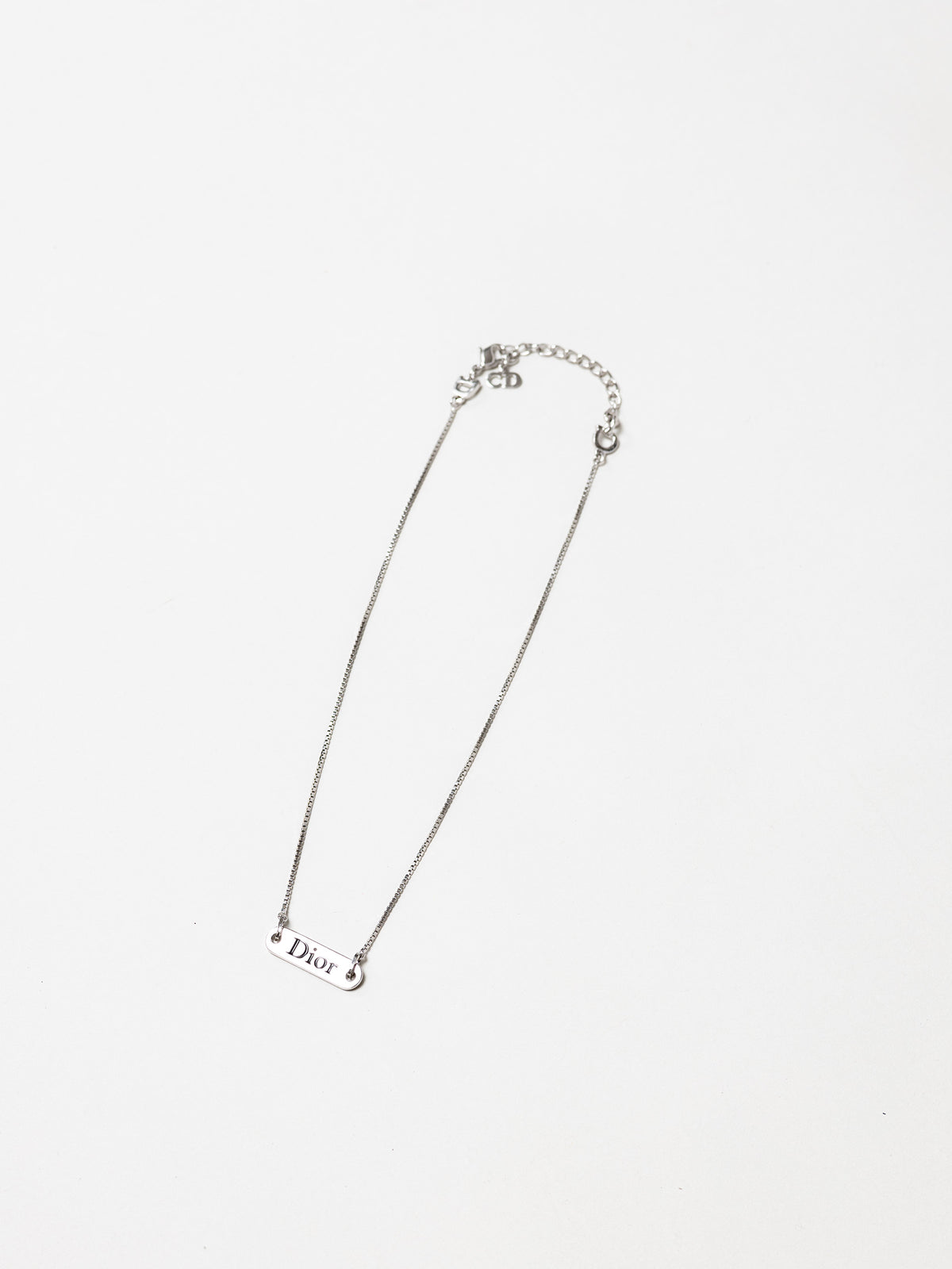 Dior Silver Red Necklace