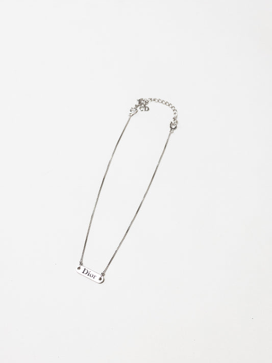 Dior Silver Red Necklace