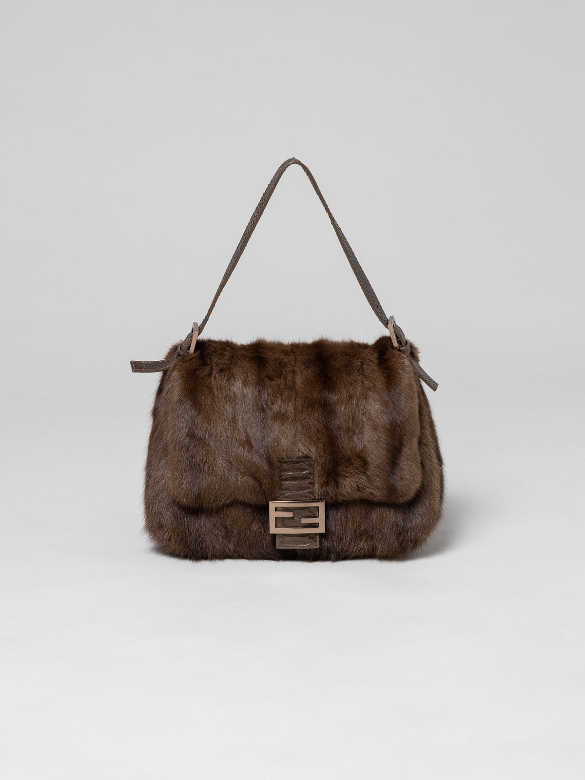 Fendi Fur Mamma Baguette Bag