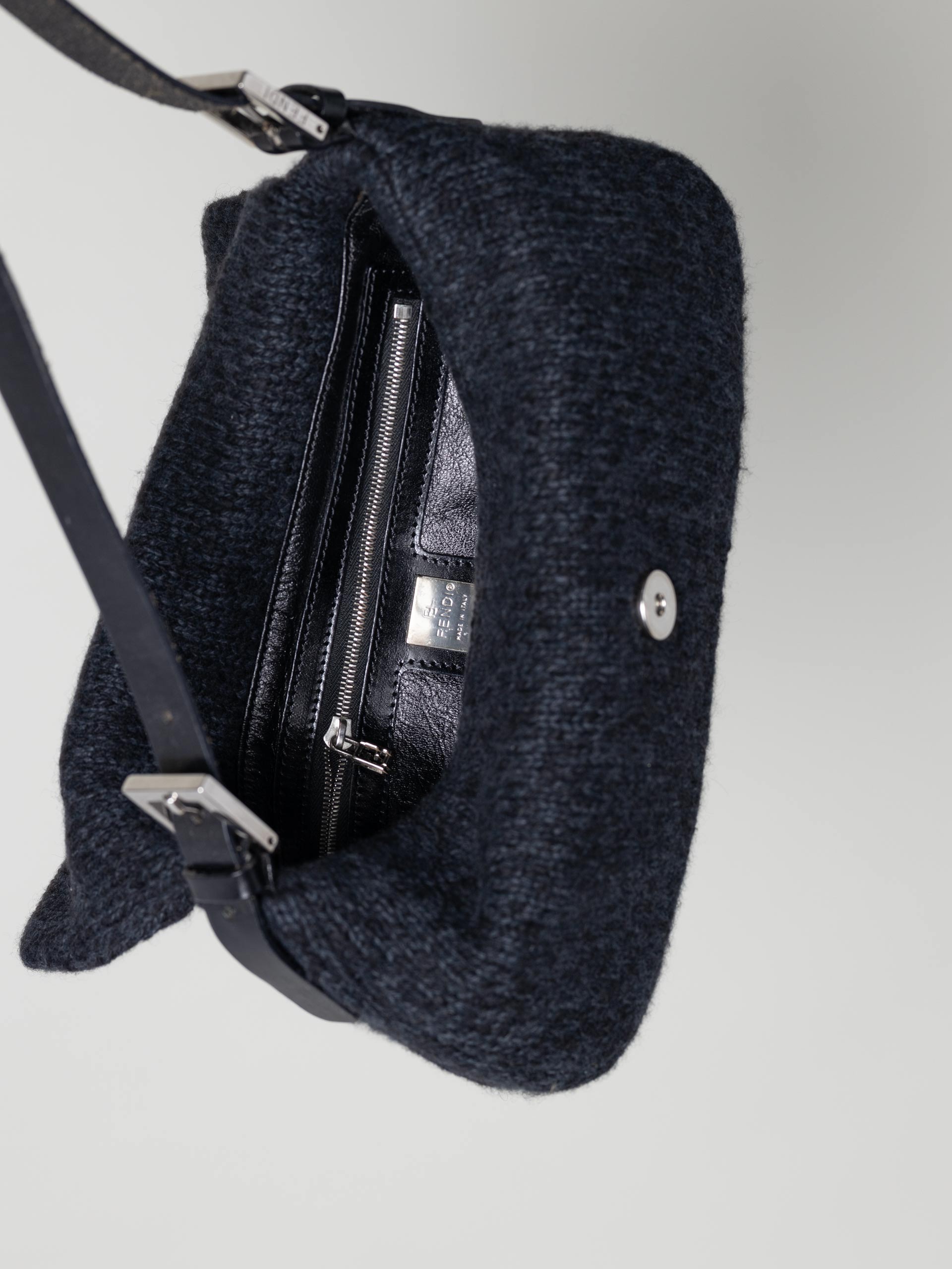 Fendi Baguette Wool Bag