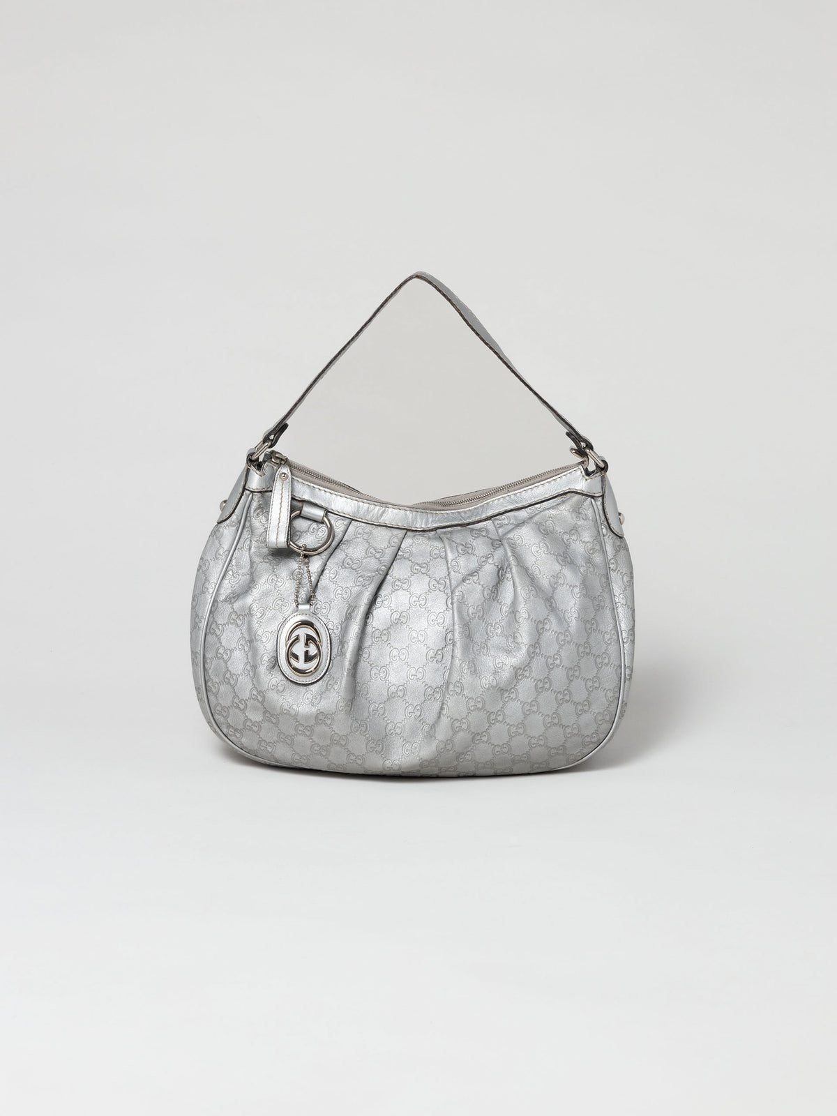 Gucci Leather Monogram Shoulder Bag