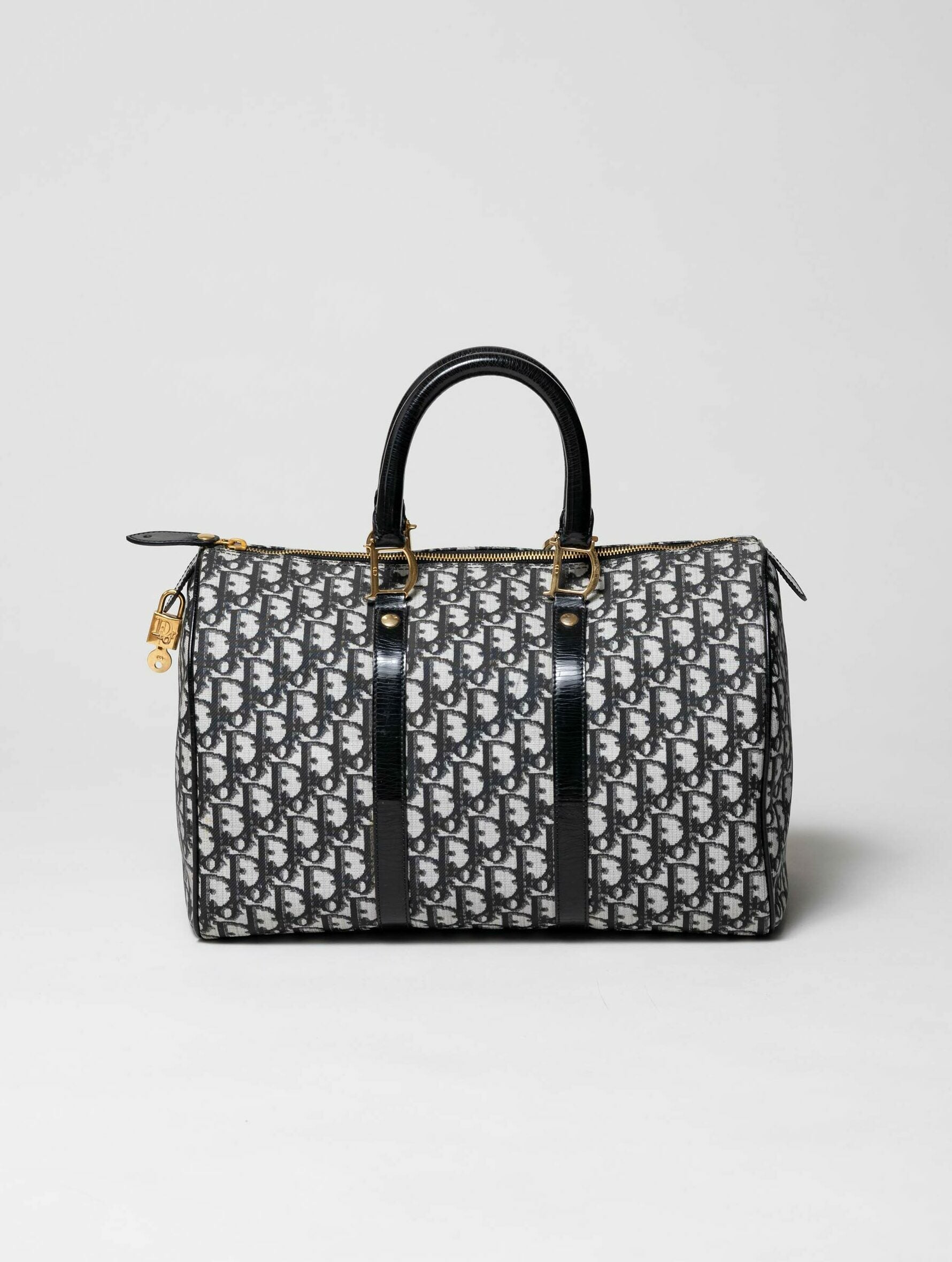 Dior Boston Bag Gold Black Bag