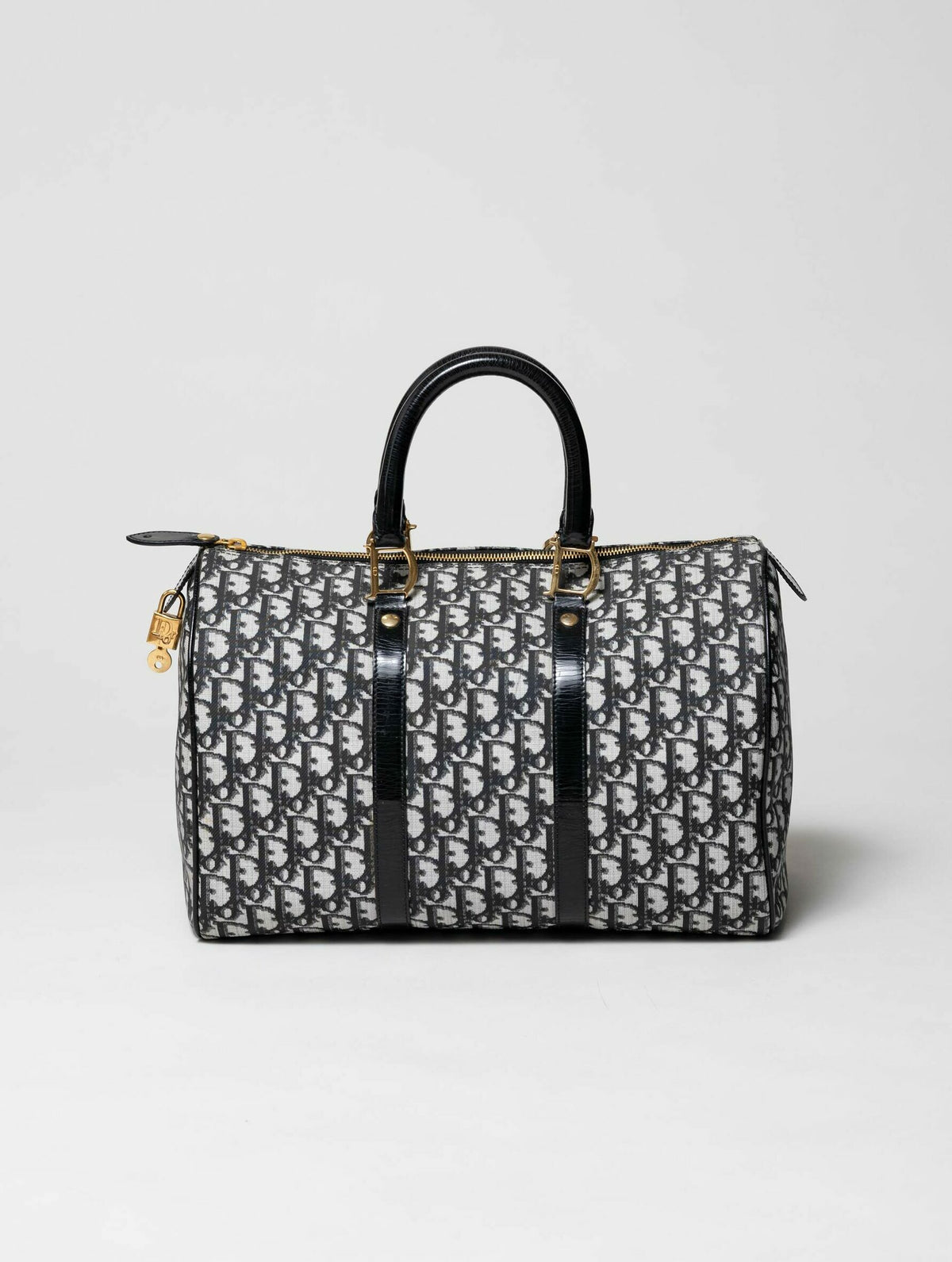 Dior Boston Bag Gold Black Bag