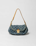Louis Vuitton monogram denim pleaty bag