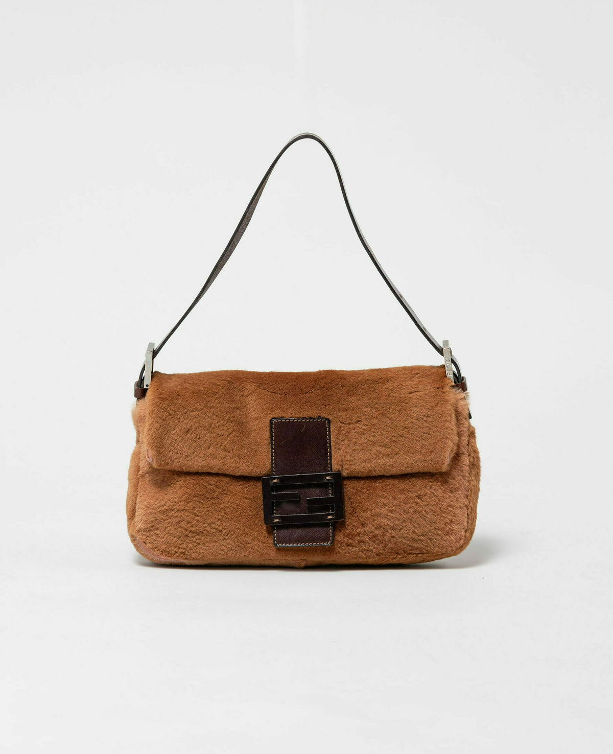 Fendi Fur Baguette Shoulder Bag