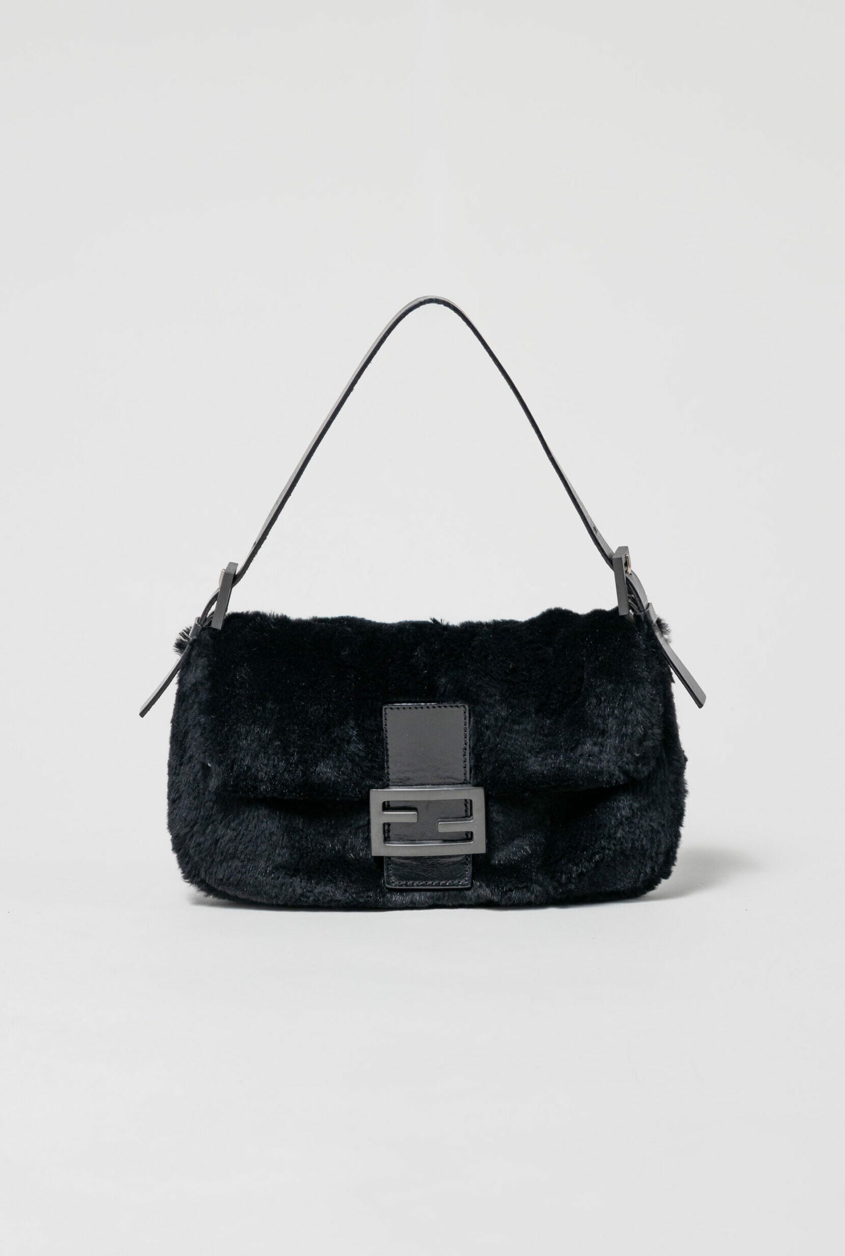 Fendi Fur Baguette Shoulder Bag