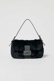 Fendi Fur Baguette Shoulder Bag