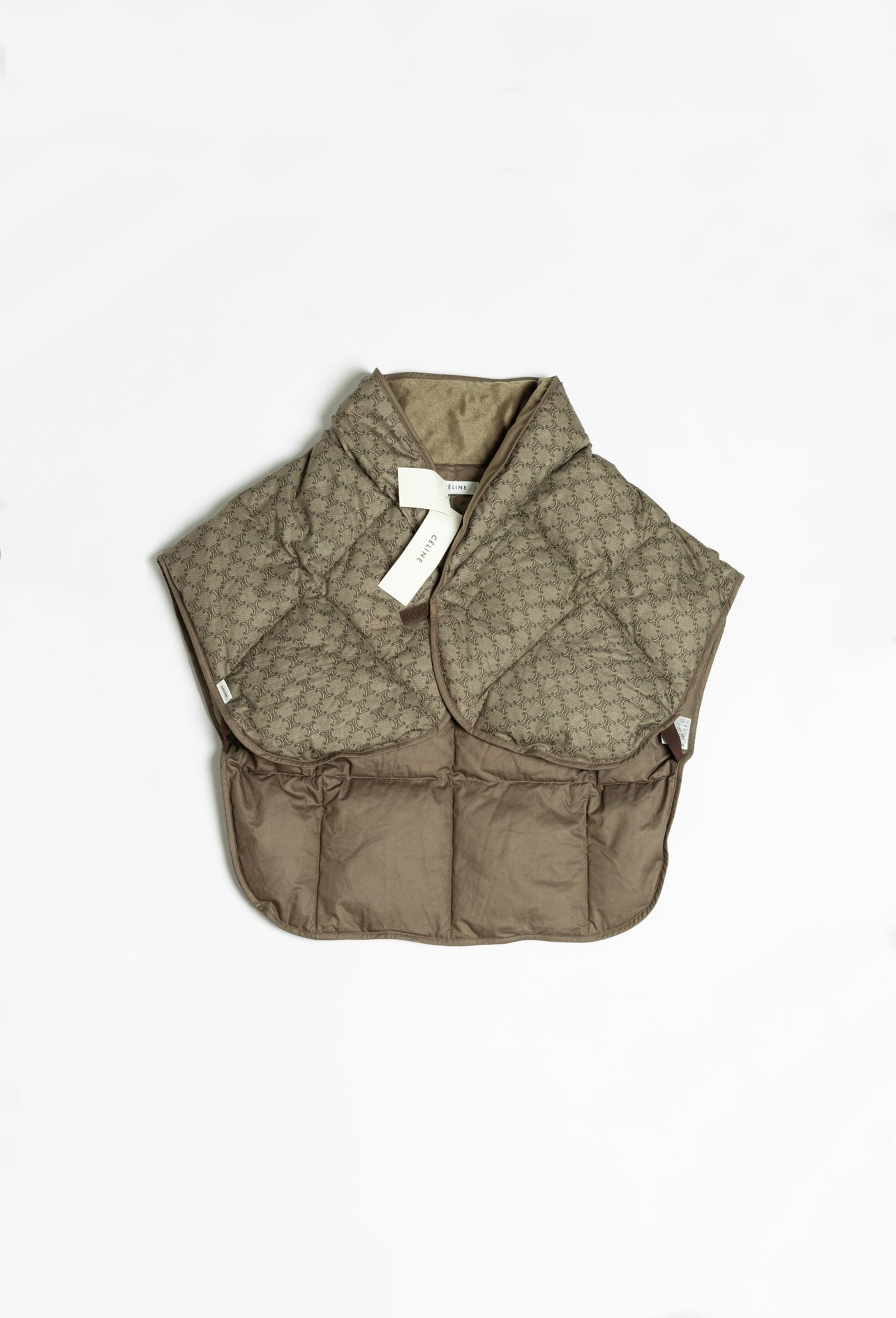 Celine Puffer Vest Monogram Nylon