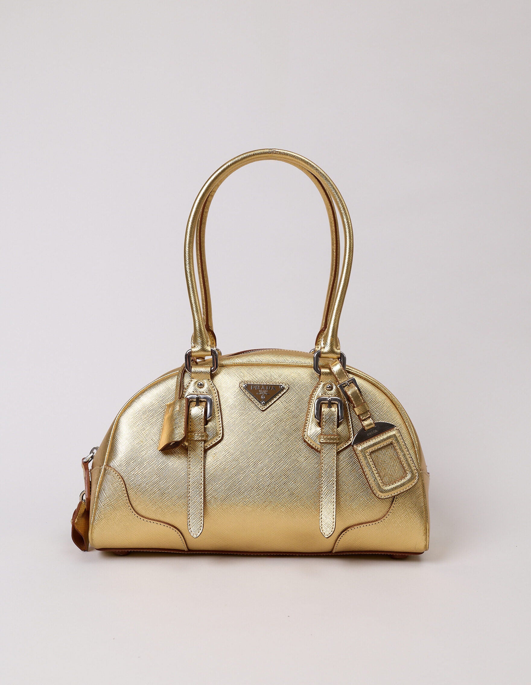 Prada Gold Saffiano Bag